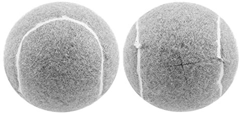 Kopinma 2 Stück Walker Tennis Ball, Universell Vorgeschnittene Tennisbälle für Möbelbeine und Bodenschutz, Strapazierfähiger, Langlebige Filz Polster Abdeckung