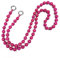 Rockreyoa Holzperlen Handykette zum Umhängen Universal Perlenkette Handyschnur Schlüsselband Handy Lanyard Anhänger Schlüsselkette Personalisierte Smartphone Necklace für Damen und Mädchen Rosarot
