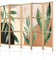 murando - Paravent Innen Raumteiler Holz Abstrakt 225x172 cm 5-teilig Japanische Trennwand Raumtrenner Room Divider Mobiler Sichtschutz Spanische Wand Raum Abtrennung Blätter Botanik b-A-0885-bh-c