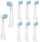 SpacEver 8 Stück Aufsteckbürsten Kompatibel mit Oral B iO Elektrische Zahnbürsten Bürstenköpfe für Oral B iO Ersatzköpfe 3/4/5/6/7/8/9/10 Series Ultimative Sanfte und Reinigung Weiß