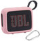 AONKE Custodia in silicone per altoparlante Bluetooth portatile JBL Go 4 (rosa)