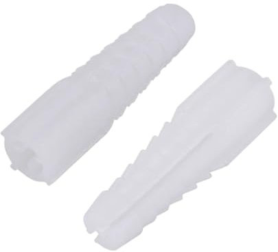 Tasselli autoperforanti per cartongesso, tasselli 30 pz 10mm x 40mm Bulloni di Ancoraggio in Plastica Tubo di Espansione Colonna Tassello da Muro in Cemento Telaio Fissaggi Tubo Bianco