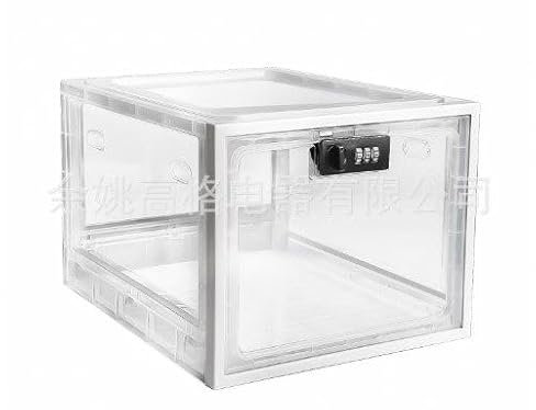 AIWMQYYF Abschließbare Box, abschließbare Medikamenten-Aufbewahrungsbox, transparente Code-Schließbox, geeignet für die Aufbewahrung von Medikamenten, Snacks, Kleinigkeiten