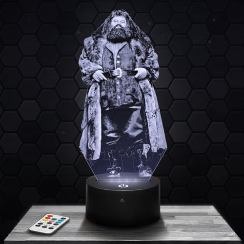 Nachttischlampe Hagrid Dekoration für Jungen und Mädchen Schlafzimmer Lampe 3D Film Serie Hagrid Geschenkidee Dekoration Nachtlicht originell für Weihnachten.