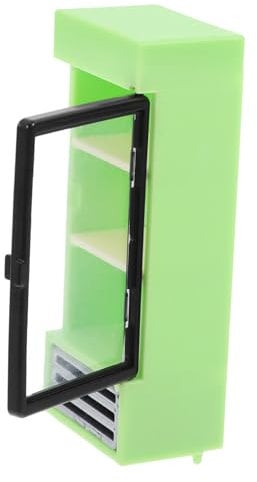 Toyvian Miniatur Kühlschrank Puppenhaus Zubehör 1:12 Maßstab Single Door Modell Mini-Küchenmöbel Spielzeug Für DIY Dekoration Und Mikrolandschaften