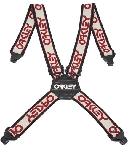 Oakley Men's Factory Suspenders, Arctic White/Iron Red, One Size