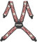 Oakley Herren Factory Suspenders Hosenträger, Arktis-Weiß/Eisenrot, Einheitsgröße