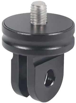 NovelGoal Monopod Mount Base Conversion Adapter Screw Tripod Adapter 1/4 M5 M6 Mount Holder Compatible with GoPro 12 11 10 9 8 Camera Accessories (Type A, M5 Screw)