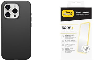OtterBox Symmetry MagSafe Apple iPhone 15 Pro - black - ProPack with Premium Tempered Glass Protector
