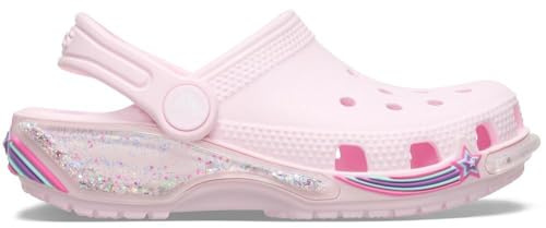 Crocs Unisex Kid Classic Clogs with Patterns and Graphics (Toddler) Pink Milk 1 9 Toddler Medium