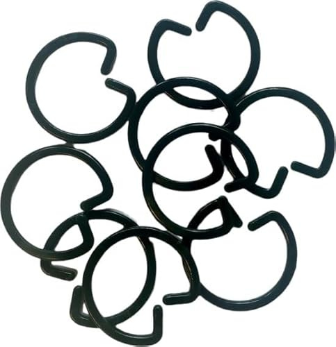 Ferrarium Grüne Plantringen 50 Stück – 20 mm Plantringen aus Hartplastik zum Aufbinden von Pflanzen – Robuste Pflanzenringe für Garten und Balkon