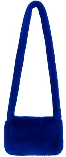 Plüschtasche 28 x 20 cm mit Reißverschluss Hippie Handtasche 20er & 30er Jahre für Damen Kostüm-Zubehör Handtasche Fasching Karneval