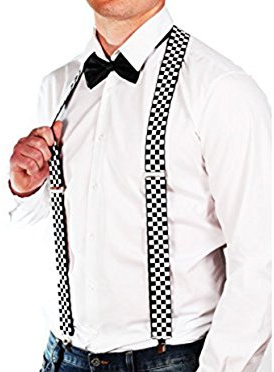 Hosenträger für Herren, hohe Qualität, breites Muster, flippiges Design, Geburtstagsgeschenk, 14 Designs Gr. Einheitsgröße, kariert