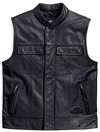 HARLEY-DAVIDSON Foster Leder Weste, 98090-15VM, 3XL
