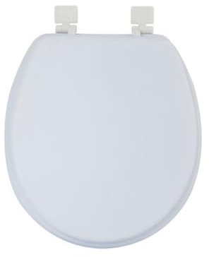 MSV Abattant WC Moelleux Blanc - Charnières PS
