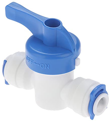 RO Gerade 1/4 Zoll OD Schlauch Schnellkupplung Steuerarmaturen Kunststoff Wasserkugelhahn Umkehrosmose Aquarium Armaturen