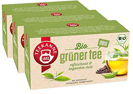Teekanne Bio Gr?ner Tee, 3er Pack