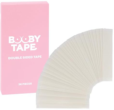 Booby Tape Doppelseitig, Einheitsgröße, transparent, 1 Stück.