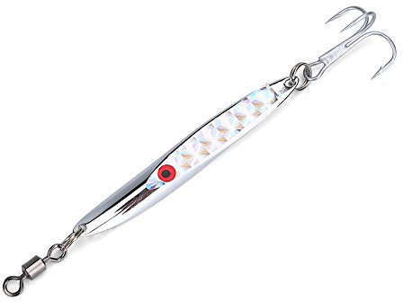 Wytino Metal Fishing Lure Artificial Hook Hard Spoon Bait (21g-silver)