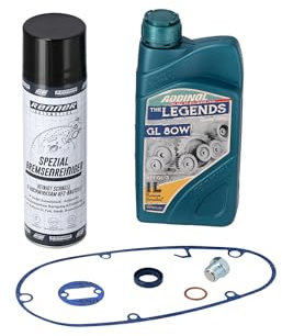 Set: Ölwechsel-Premium, Öl + Reiniger + Schrauben + Dichtungen - für Motor M53 / M54