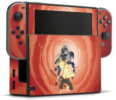 DeinDesign Skin kompatibel mit Nintendo Switch Folie Sticker Naruto Shippuden Sasuke Sakura