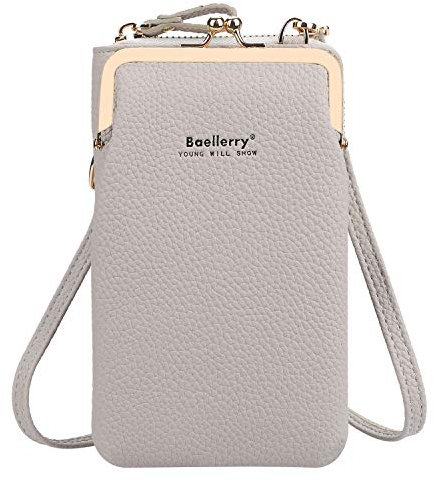 Yixuan Damen Geldbörsen Schultertasche Handy Umhängetasche Handytasche zum Umhängen Handygeldbörse PU Leder Tasche Geldbörse Damen Klein Umhängetasche mit Abnehmbar Schultergurt