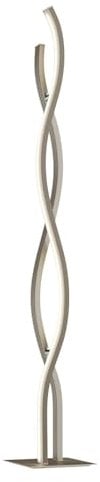 Lucande LED Stehlampe 'Mairia' dimmbar (Modern) in Alu aus Aluminium u.a. für Wohnzimmer & Esszimmer (1 flammig,) - LED-Stehleuchte, Floor Lamp, Standleuchte, Wohnzimmerlampe, Wohnzimmerlampe