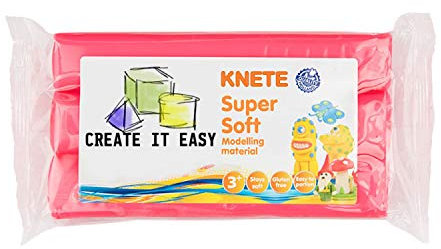 NEU CREATE IT EASY Supersoft Knete, 500 g, Rosa