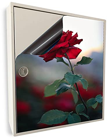 Smagnon Stromkasten Magnet Bild Deko Stromverteiler Sicherungskasten Motiv Rose, Stromkasten Höhe:75 cm, Stromkasten Breite:50 cm