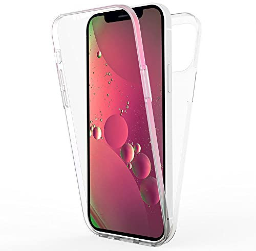 Kaliroo Chiaro 360° Cover compatibile con IPHONE 13 PRO MAX Custodia, Trasparente Full-Body Case Anti-Giallo Protezione Schermo Fronte & Retro Copertura Rigida, Sottile Guscio Integrale Protettiva