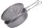 Boundless Voyage Induction Frying Pan with lid Titanium Deep Saute Pan Outdoor Camping Skillet Griddle Tableware Ti2065C, 8 inch