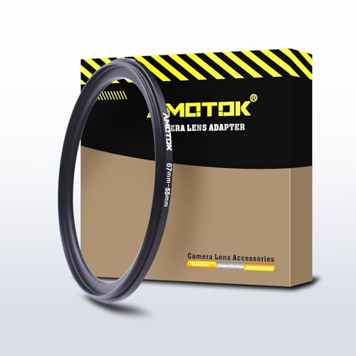 67mm Objektiv auf 55mm Kameraobjektiv-Adapter,67mm-55mm Filter-Step-Down-Ring,kompatibel mit Allen 55mm Filter-Zubehör. Hergestellt aus CNC-gefrästem