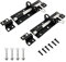 onesto Pack of 2-6” Black Brenton Bolt – Heavy Duty Mild Steel Door Lock with Powder Coated Finish – Easy to Install with Fixing Screws – Ideal for Shed, Gate & Garage Doors