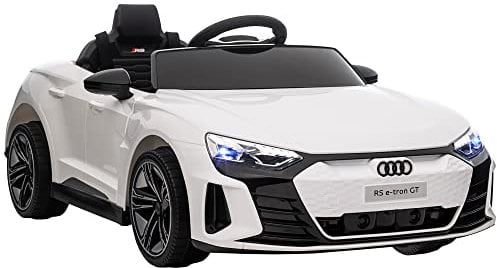 HOMCOM Audi RS e-tron GT Licensed Electric Cars for Kids Age 3-5, Electric Ride-ons 12V Battery Powered Toy w/Remote Control Music