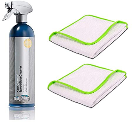 Scheiben Set BASIC III Koch Chemie Speed Glass Cleaner 750 ml inkl. 2x Liquid Elements Streak Buster Scheibenreiniugungstuch