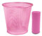 EUROXANTY Papelera de rejilla + Bolsa basura | Papelera de oficina | Papelera de metal | Rejilla para ventilar | Papelera 10L | Pack 15 bolsas | Rosa