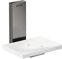 AXOR 42605330 Universal-Seifenschale, rechteckig, poliertes Schwarz, Chrom