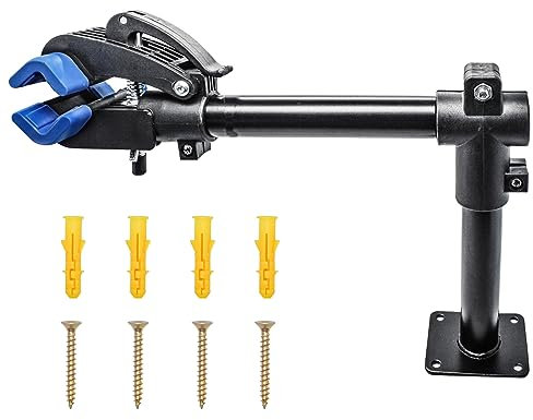 Energymax Bike Repair Stand Bench Mount Home Bike Stand for Maintenance Bike Clamp Workbench Work Stands Bicycle Repair Rack for Road Mountain MTB Bikes