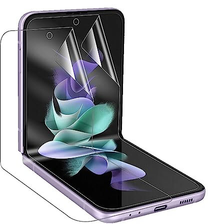 [2 Stück] Hydrogel Displayschutzfolie für Samsung Galaxy Z Flip 3 /Z Flip3 5G (6.7 inch), [Nicht Glas] Hydrogel Film Klar HD Weich TPU Schutzfolie [Hochempfindliche]