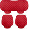 CGEAMDY Coussin Siège Voiture en Peluche, Protection Antidérapante, Doux, Respirant pour la Plupart des Voitures et SUV (Rouge1)
