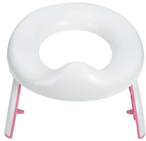 SAFIGLE Faltbare Kinder Toilette - Tragbare Baby TöPfchen FüR Unterwegs, Rosy, Kompakt Und Leicht, Ideal FüR Reisen Und Camping