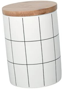 Cabilock Mason Jar De Cerámica Para Té Cereales Dulces Grande Tapa De Porcelana Almacenamiento