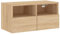 vidaXL TV Wandschrank, TV Schrank mit viel Stauraum, Wandmontage Fernsehschrank Regal, Hängeschrank TV Möbel, Modern, Sonoma-Eiche Holzwerkstoff