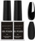 Makartt Gel Nagellack Set - 2 Stück 15ml Gel Nail Polish Schwarz Gelnagellack für UV Lampe Soak Off Reine Farben Schellack Nagellack für DIY Maniküre Nail Art Design Home Salon,Noir