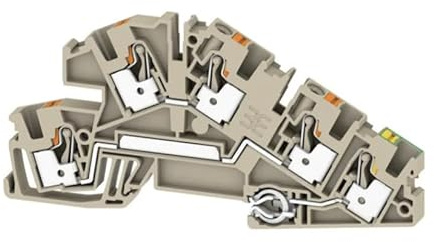 Installations-EtagenklemmeUSH IN, 4 mm², 250 V, 30 A, Anzahl Anschlüsse: 5, Anzahl der Etagen: 3,