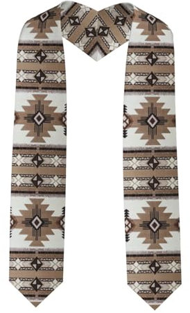 JBYJBX Schal mit Indianer-Aufdruck, klassischer Schal, Unisex, einfarbig, Abschluss, Stola, Schal, Scharfe Ecken, Einheitsgröße