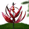 PASSI Spinner rotatif Harlow Wind en acier inoxydable résistant aux UV 360 degrés Rouge