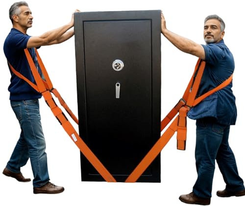 Tragegurte Umzug, 2 Personen Tragegurt Tragegurte Umzug, Möbel Tragegurte, Längenverstellbare Transportgurte, Eifachen Heben Von Gegenstände bis zu 200 kg (orange, Style 1)