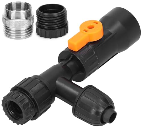 Aquarium Water Exchanger, Aquarium Cleaner Faucet Adapter Replacement Parts Faucet Sprinklers Connectors Automatic Aquarium Filter with 2 Faucet Adapters