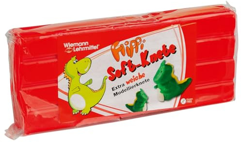 Flippi® Soft-Knete, 500 g | Wiemann Lehrmittel (rot)